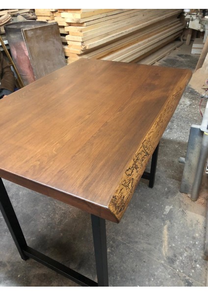 Doğal Kenar Kütük Bar Masası 120X80X105.CM fırsatları