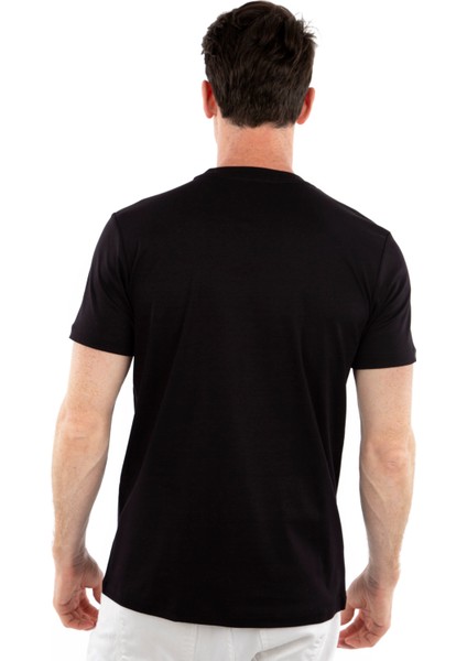 Bisiklet Yaka %100 Pamuk Erkek T-Shirt