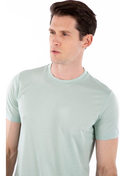 Bisiklet Yaka %100 Pamuk Erkek T-Shirt fiyatları