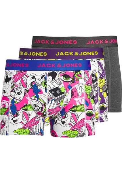 12240221 Jacspace Skull Trunks 3 Pack Renkli