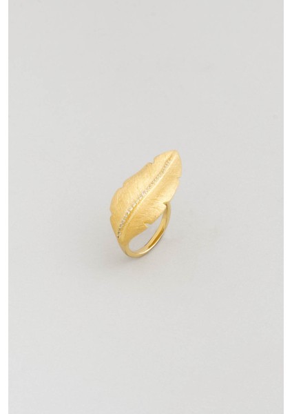 Tanrıça'nın Büyüsü 18 Ayar Sarı Altın Kaplama Gümüş Yüzük