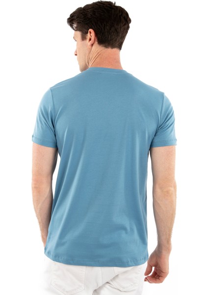 Bisiklet Yaka %100 Pamuk Erkek T-Shirt fırsatları