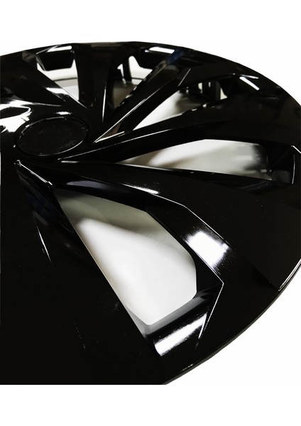 C-Max Uyumlu 15 Inç 4 Adet Piano Black Siyah Jant Kapağı Takımı