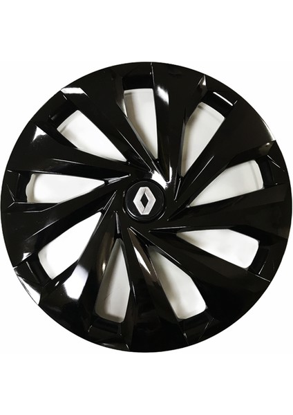 Renault 12 Uyumlu 14 Inç 4 Adet Piano Black Siyah Jant Kapağı Takımı
