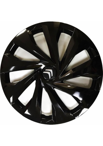 Citroen C5 Uyumlu 15 Inç Piano Black Siyah Jant Kapağı 4 Adet