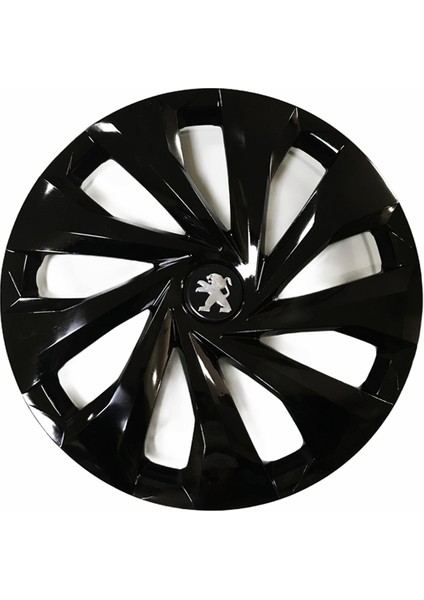 Peugeot 206 Uyumlu 15 Inç 4 Adet Piano Black Siyah Jant Kapağı Takımı