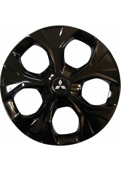 Mitsubishi Asx Uyumlu 15 Inç Piano Black Siyah Jant Kapağı 4 Adet