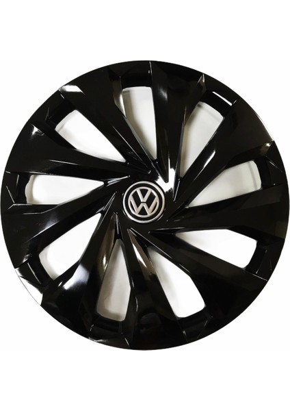 Volkswagen Caddy Uyumlu 15 Inç Piano Black Siyah Jant Kapağı 4 Adet