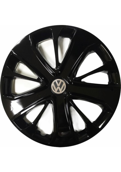 Volkswagen Tiguan Uyumlu 15 Inç Piano Black Siyah Jant Kapağı 4 Adet