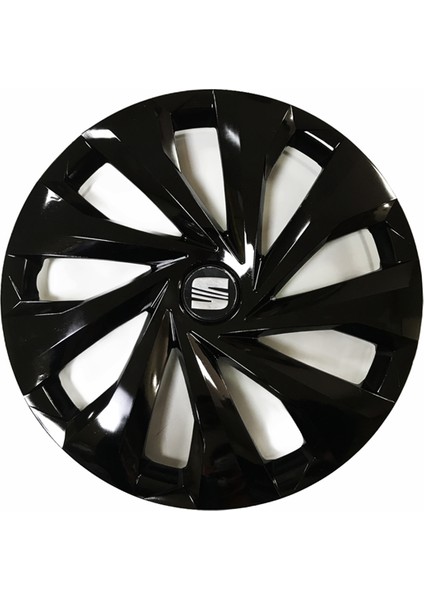 Seat Cordoba Uyumlu 15 Inç 4 Adet Piano Black Siyah Jant Kapağı Takımı