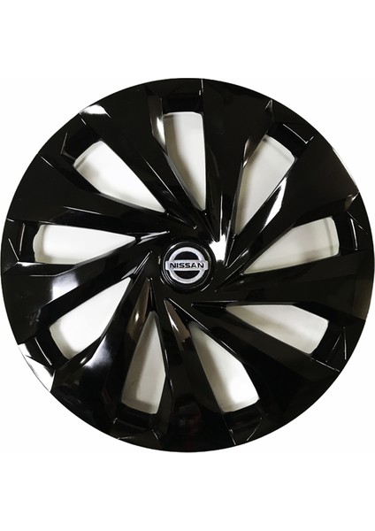 Nissan Juke Uyumlu 15 Inç 4 Adet Piano Black Siyah Jant Kapağı Takımı