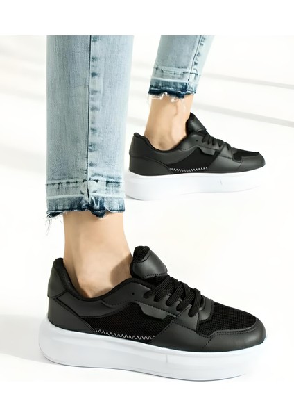 Siyah Beyaz Günlük Spor Ayakkabı Sneaker fiyatları