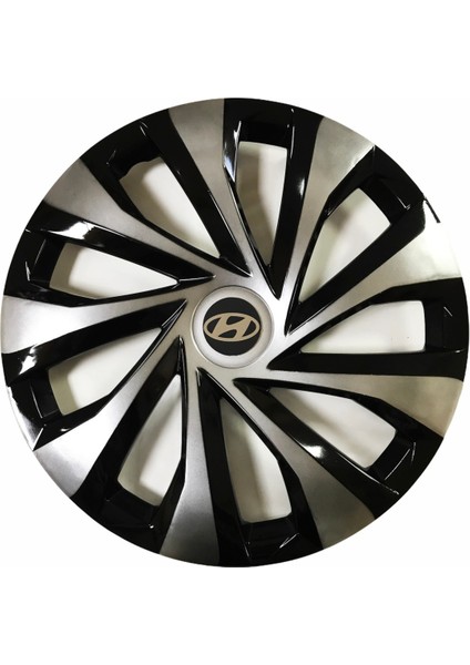 Hyundai Araçlarına Uyumlu 15 Inç Piano Black Siyah Jant Kapağı 4 Adet