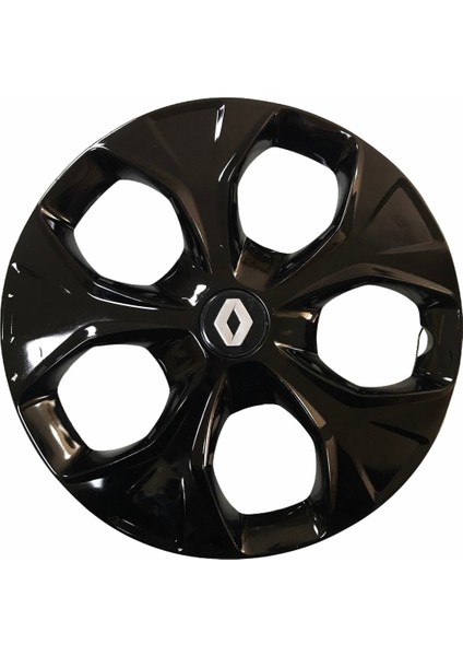 Renault 25 Uyumlu 14 Inç Piano Black Siyah Jant Kapağı 4 Adet