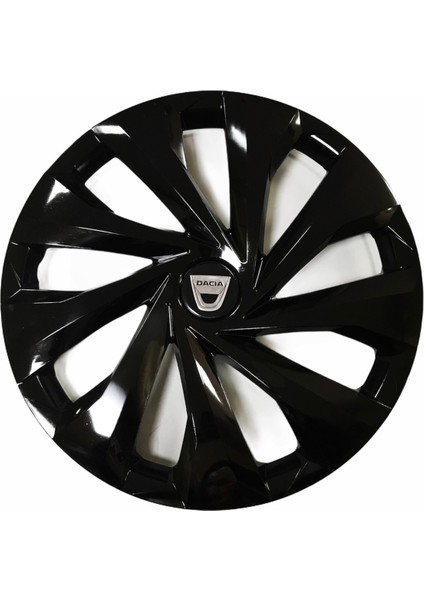 Dacia Sandero Uyumlu 14 Inç Piano Black Siyah Jant Kapağı 4 Adet