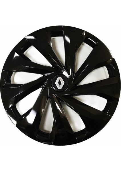 Renault Latitude Uyumlu 15 Inç Piano Black Siyah Jant Kapağı 4 Adet