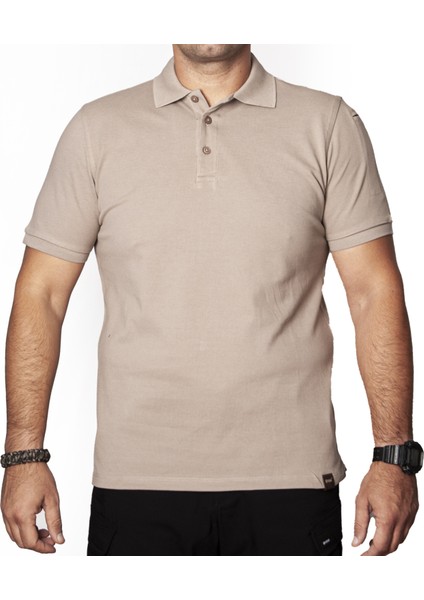 Yds Professional Polo T-Shirt -Bej (Profesyonel Kisa Kollu Polo T-Shirt)