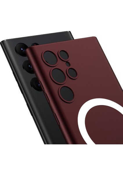 Samsung Galaxy S23 Ultra Kılıf Wireless Şarj Özellikli Kıpta Magsafe Silikon Kapak modelleri