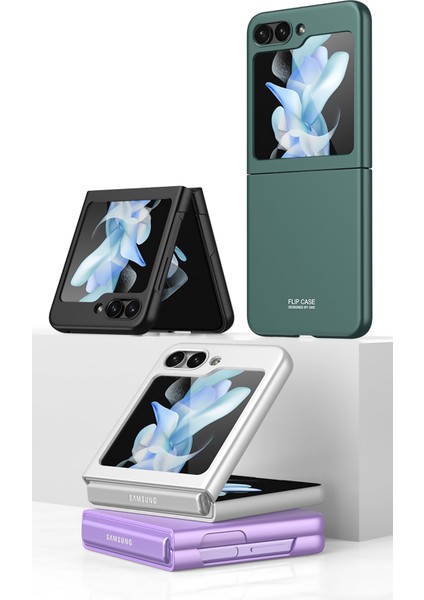 Samsung Galaxy Z Flip 5 Kılıf Mat Görünümlü Ultra Ince Sert Kıpta Kapak modelleri