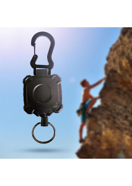 Geri Çekilebilir Anahtarlık Anahtar Zincirleri Karabinli Kabak ile 60CM Teleskopik Kabak (Yurt Dışından) fırsatları