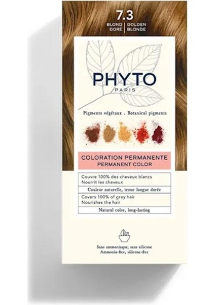 Phytocolor Bitkisel Saç Boyası 7.3 - Kumral Dore Yeni Formül