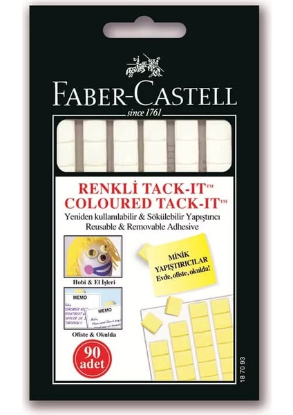 Faber Tack-It Sarı/mor/oranj Renkler 50 gr 51301870930