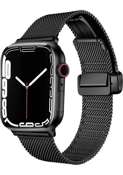 Apple Watch 40MM Uyumlu Krd-85 Metal Otomatik Mekanizmalı Klips Kordon