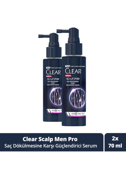 Men Scalp Pro Güçlendirici Serum Saç Dökülmesine Karşı 70 ml x 2