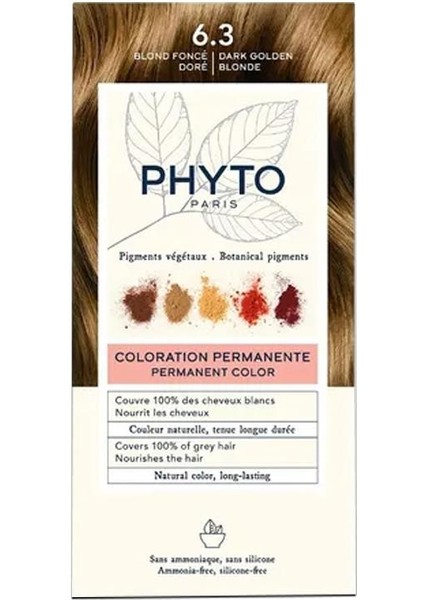 Phytocolor Bitkisel Saç Boyası - 6.3 Koyu Kumral Dore Yeni Formül