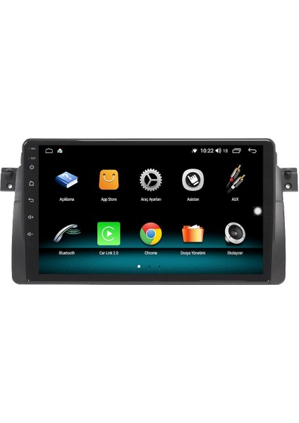 Bmw E46 Android 10 Multimedya Carplay 2gb Ram + 32GB HDD Navigasyon Ekran