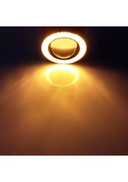 89 mm Turuncu Mercekli Angel LED Halkalı Sis Far Metal Gövde fiyatları