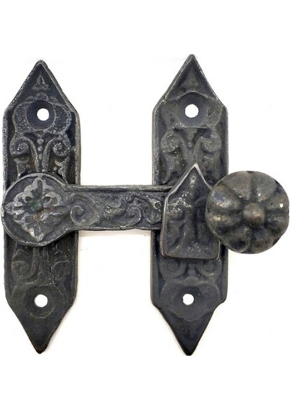 Pirinç Eskitme Kapı Pencere Mandalı Büyük Boy Vintage