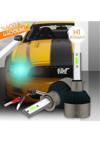 H1 Ice Blue Buz Mavi LED Xenon Far Ledi LED Zenon Far Ampulü