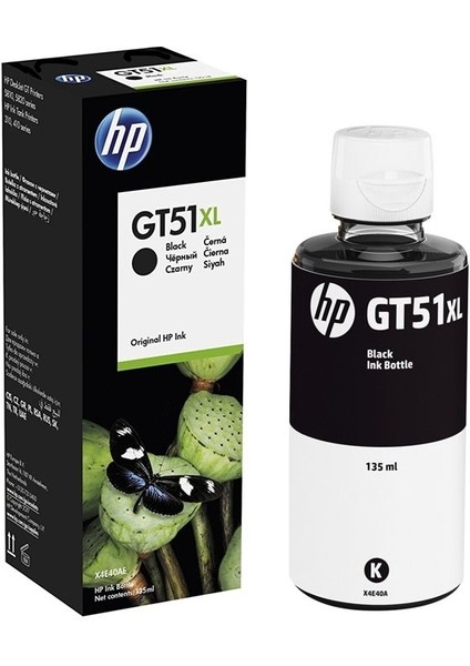 HPZR Hp GT51XL-X4E40AE Siyah Orjinal Mürekkep