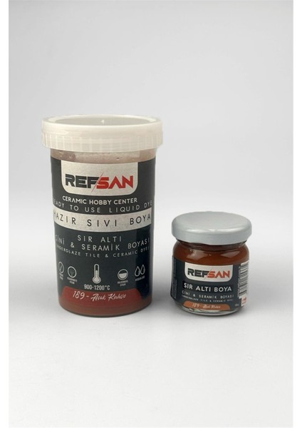 Hazır Çini ve Seramik Boyası 189 Açık Kahverengi Altın Sarısı 40 ml