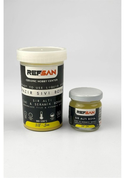 Hazır Çini ve Seramik Boyası 318 Sarı 40 ml fiyatları