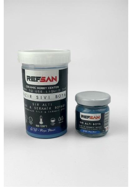 Hazır Çini ve Seramik Boyası 6130 Koyu Mavi 40 ml