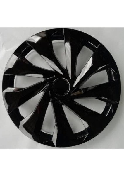 Üniversal 15 Inch Piano Black Kırılmaz 4 Set Jant Kapağı