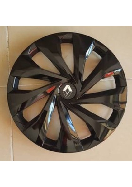 Renault Clio 4 15''inç Piano Black Parlak Siyah Jant Kapağı