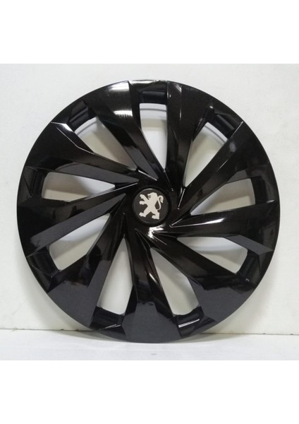 Peugeot 15 Inç Piano Black Jant Kapağı 4 Adet Amblem Hediye