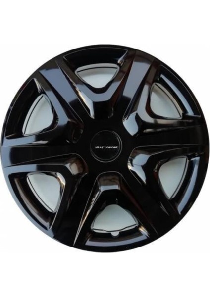 [kırılmaz] Ford Transit Uyumlu 15 Inc Piano Black Siyah Jant Kapağı Seti 4 Adet