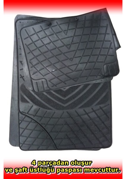 Seat Leon 2006-2012 Uyumlu Mars Kauçuk Siyah Paspas Seti 11019 modelleri