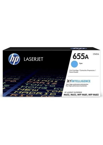 HPZR Hp 655A-CF451A Mavi Orjinal Toner