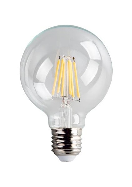 6W Edison LED Ampul G95 Glop Ampül( Beyaz )