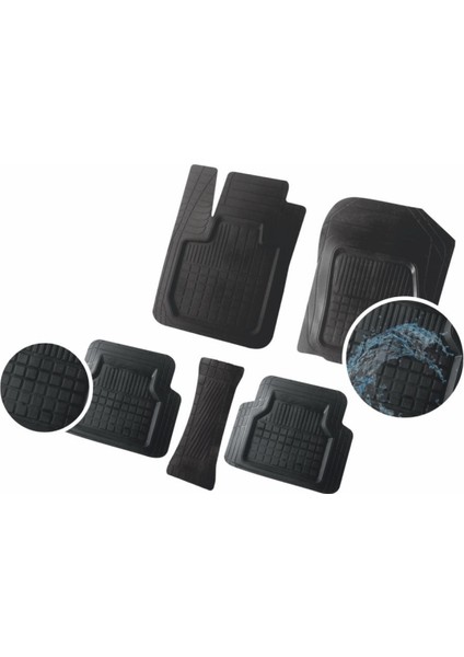 Audi A5 Uyumlu 3D Havuzlu Paspas 5 Parça