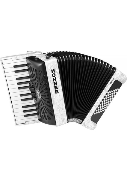 A16512 Bravo Iı 48 Akordiyon (White Pearl)
