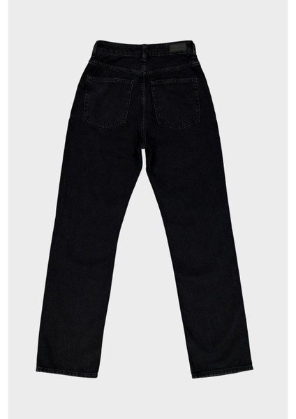 Sydney Siyah Yüksek Bel Patı Düğmeli Slim Straight Jean Pantolon C 4529-049 fiyatları
