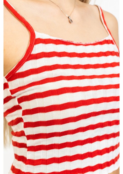 Kırmızı Beyaz Çizgili Atlet indirimleri