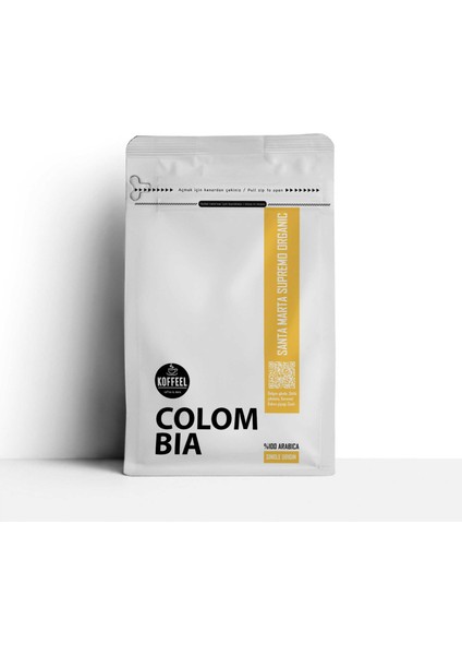 Colombia Santa Marta Supremo Organik %100 Arabica