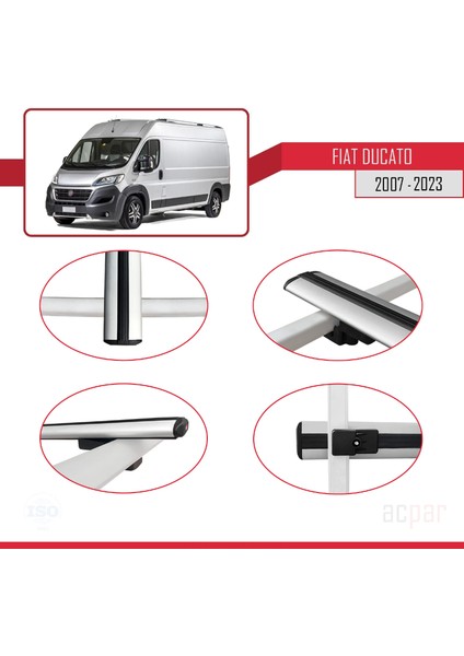 Fiat Ducato 2007 ve Sonrası ile Uyumlu Basıc Model Ara Atkı Tavan Barı Gri 4 Adet fırsatları